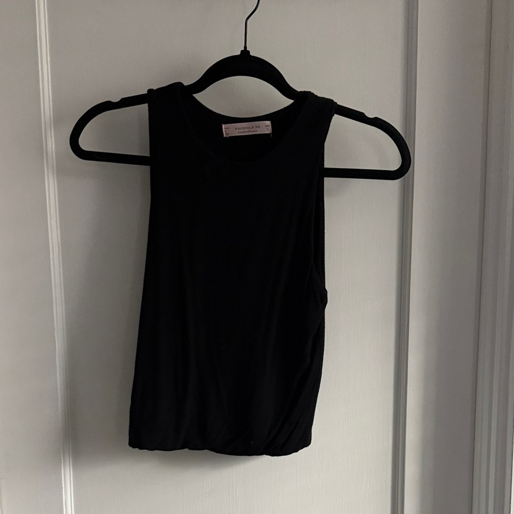 Veronica M Classic Black Tank Top